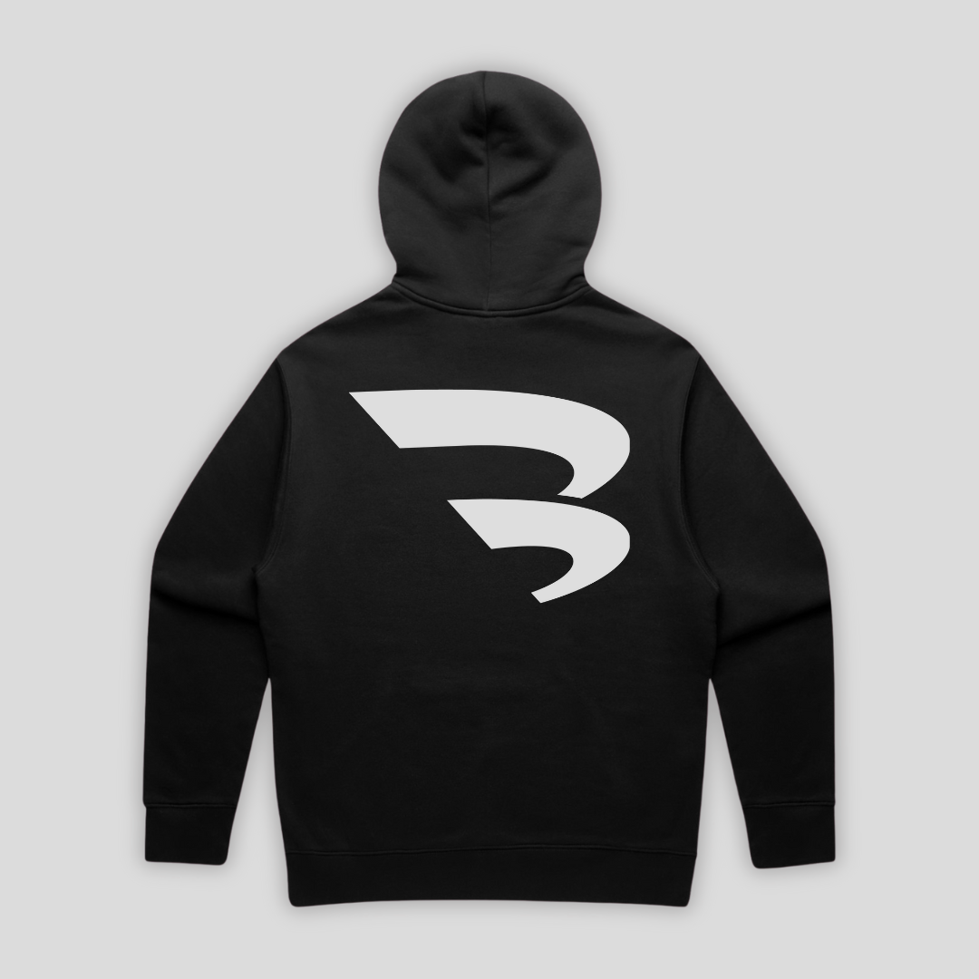 B-YOND Relaxed Fit Hoodie 01 - Black