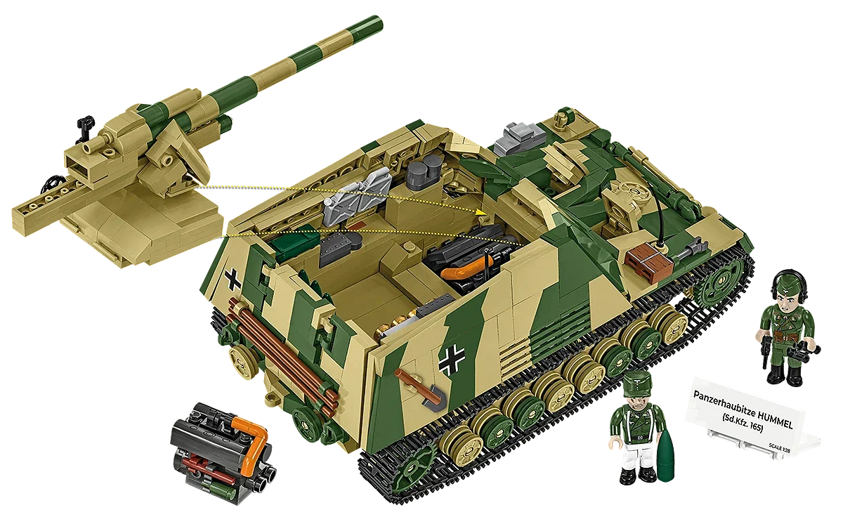Cobi 2663 World War II Panzer Hummel Sd.Kfz 165 1118 pcs
