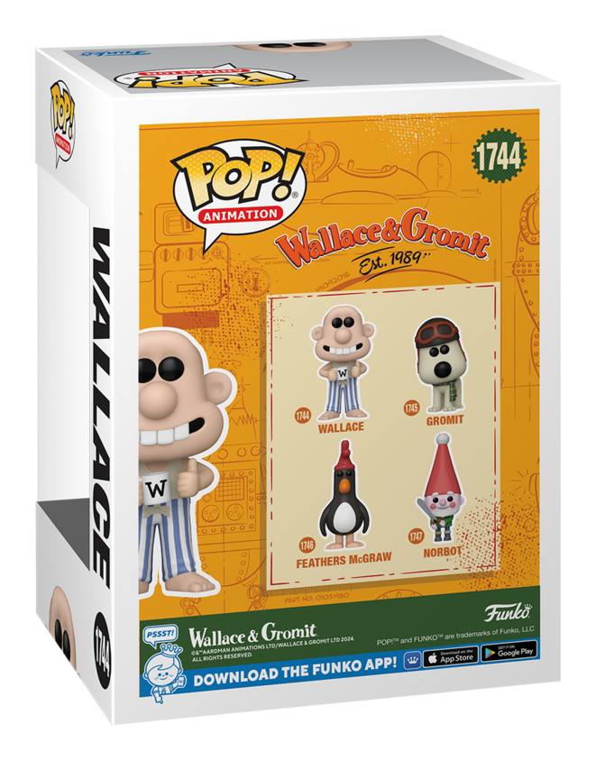 Wallace & Gromit Wallace in Pajamas Funko POP! Vinyl Figure