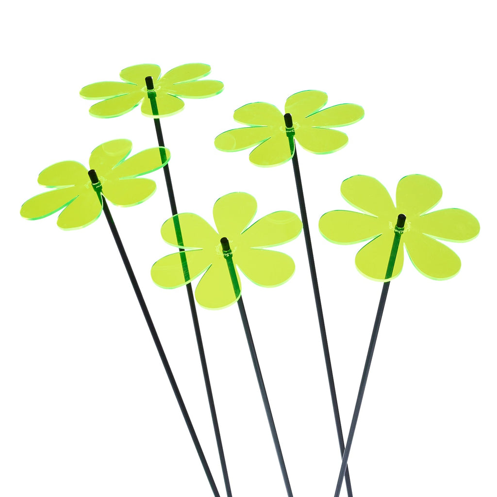 Large Garden Décor Ornaments Set of 5 'Daisies'