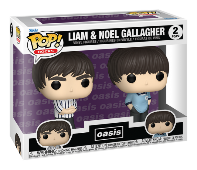 2-Pack - Oasis - Liam & Noel Gallagher Funko Pop! Vinyl Figures