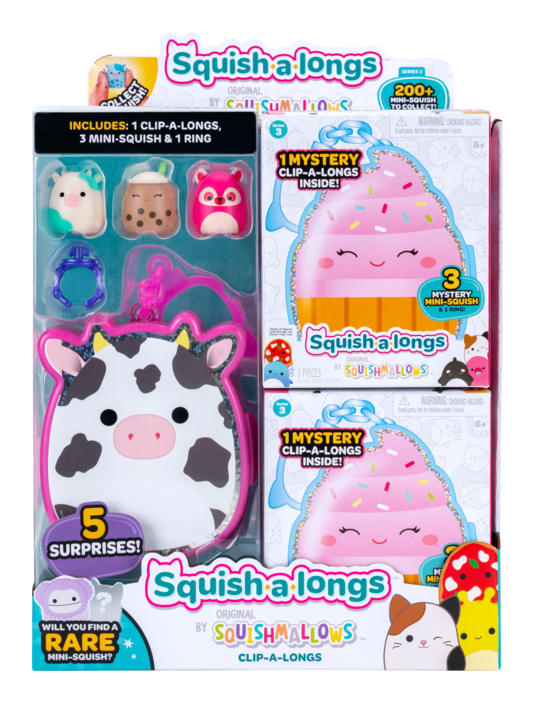 Squishalongs - Clip-a-longs Blind S3 12pc PDQ