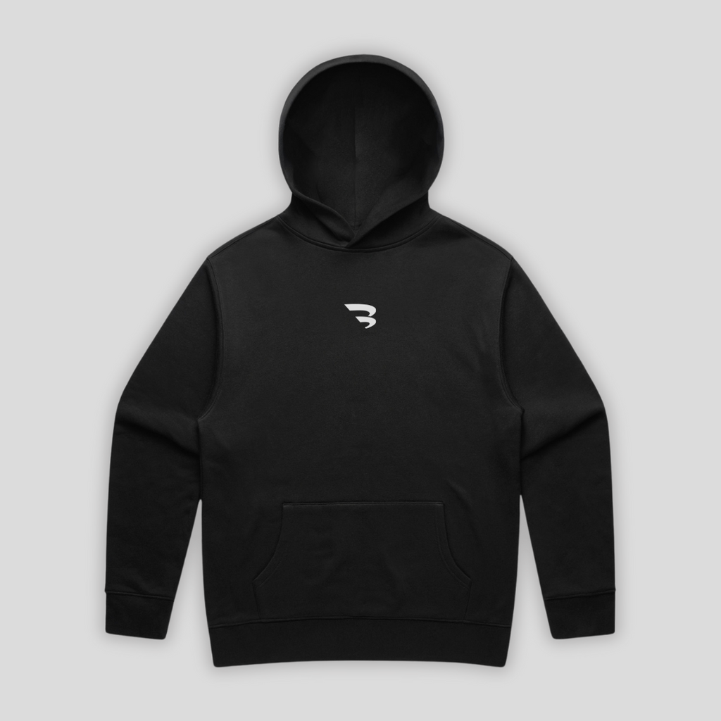 B-YOND Relaxed Fit Hoodie 01 - Black