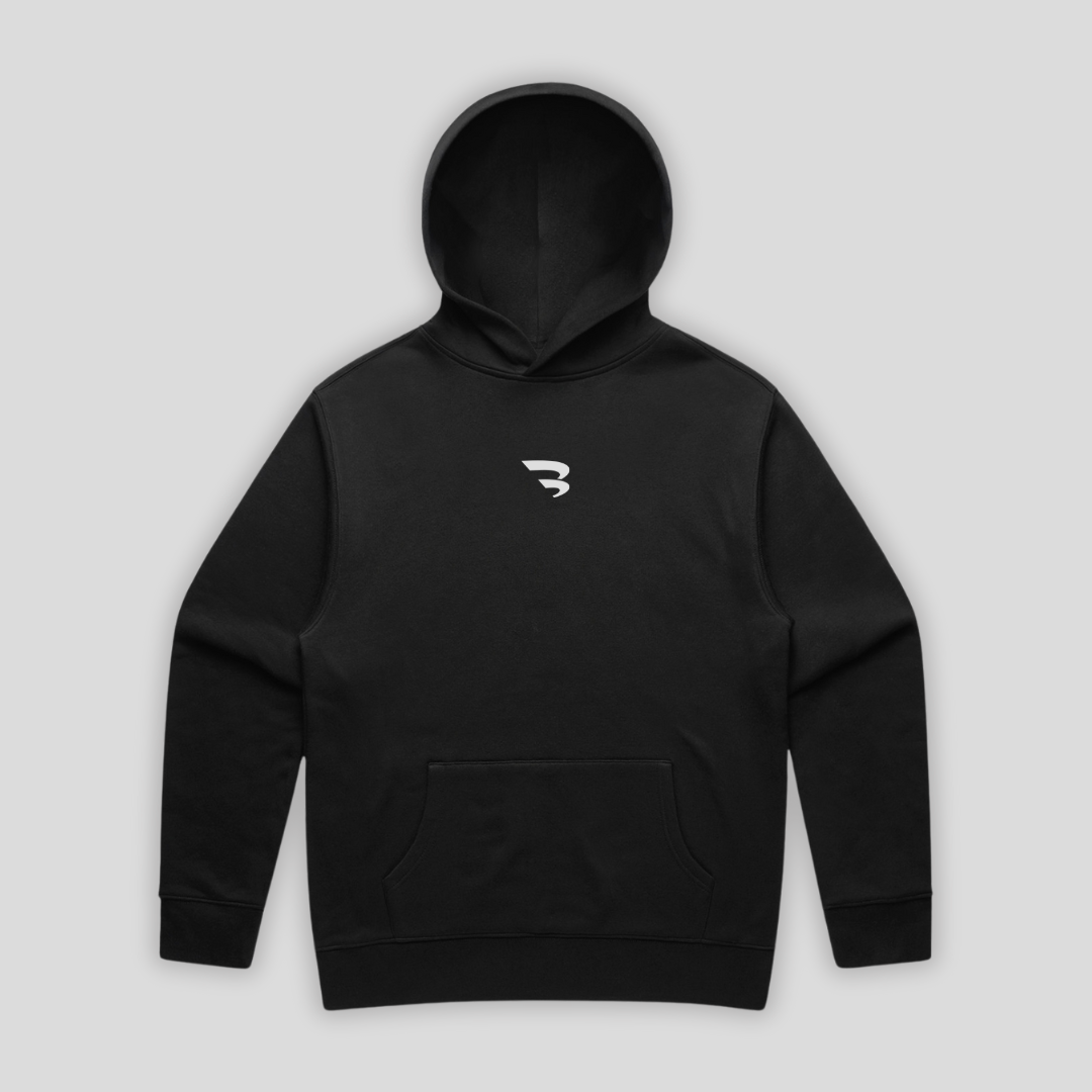B-YOND Relaxed Fit Hoodie 01 - Black