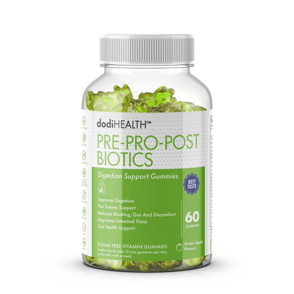 Pre Pro Post Biotic Gummies - 90 Billion CFU Gut Health UK