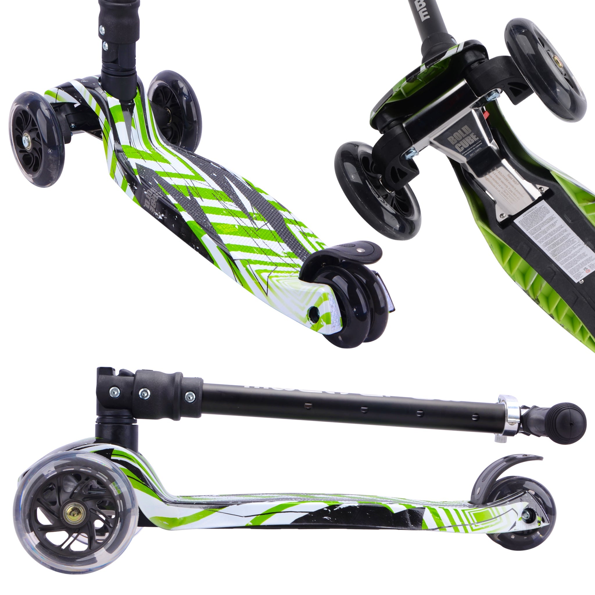 Swift Green - Big 3 Wheel Scooter