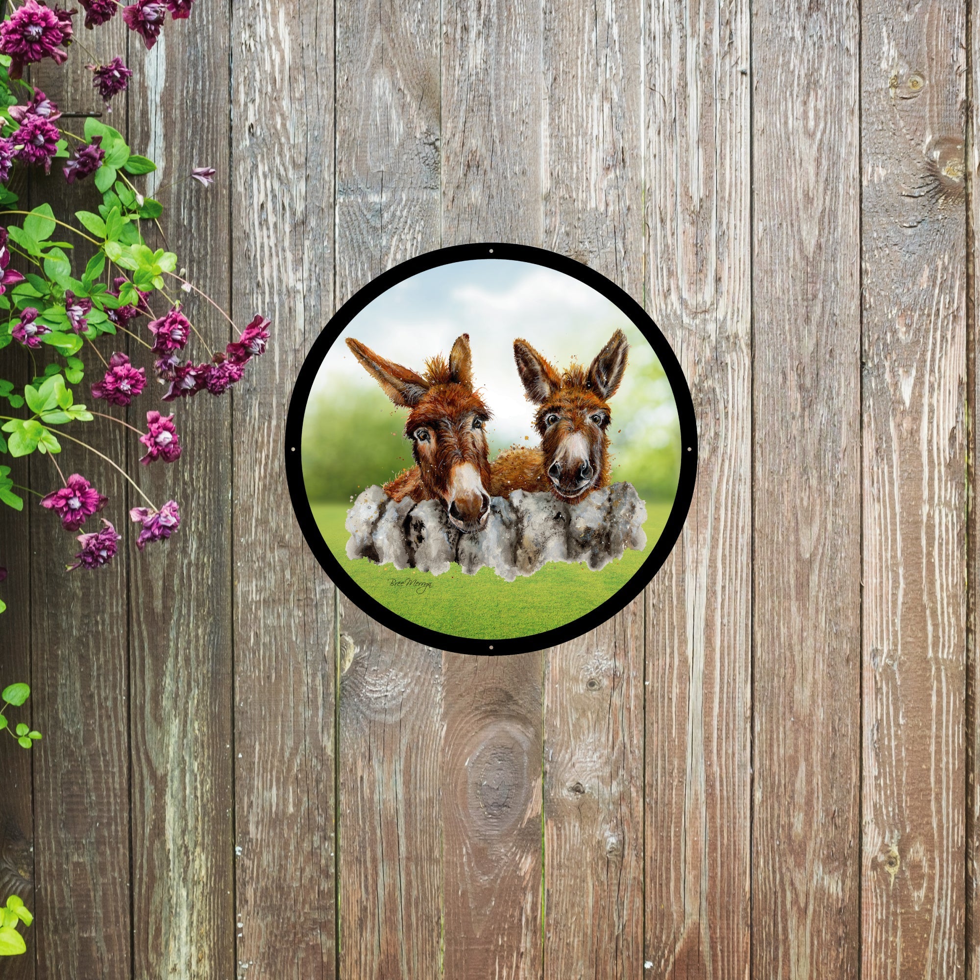 Donkey Garden Mirror