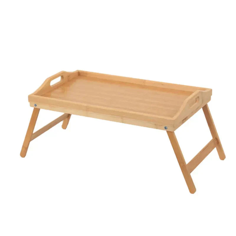 Foldable Laptop Stand & Breakfast Tray - Cozy Bedroom Desk