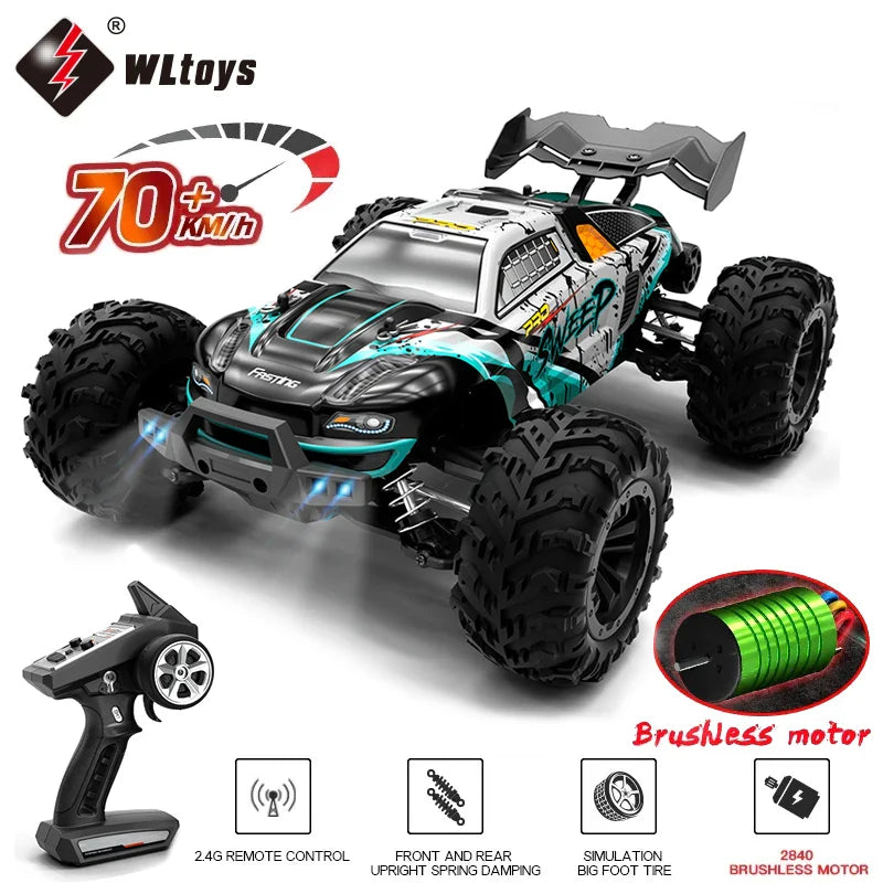 High-Speed 1:16 4WD Drift RC Car with LED – Thrilling Fun for Kids