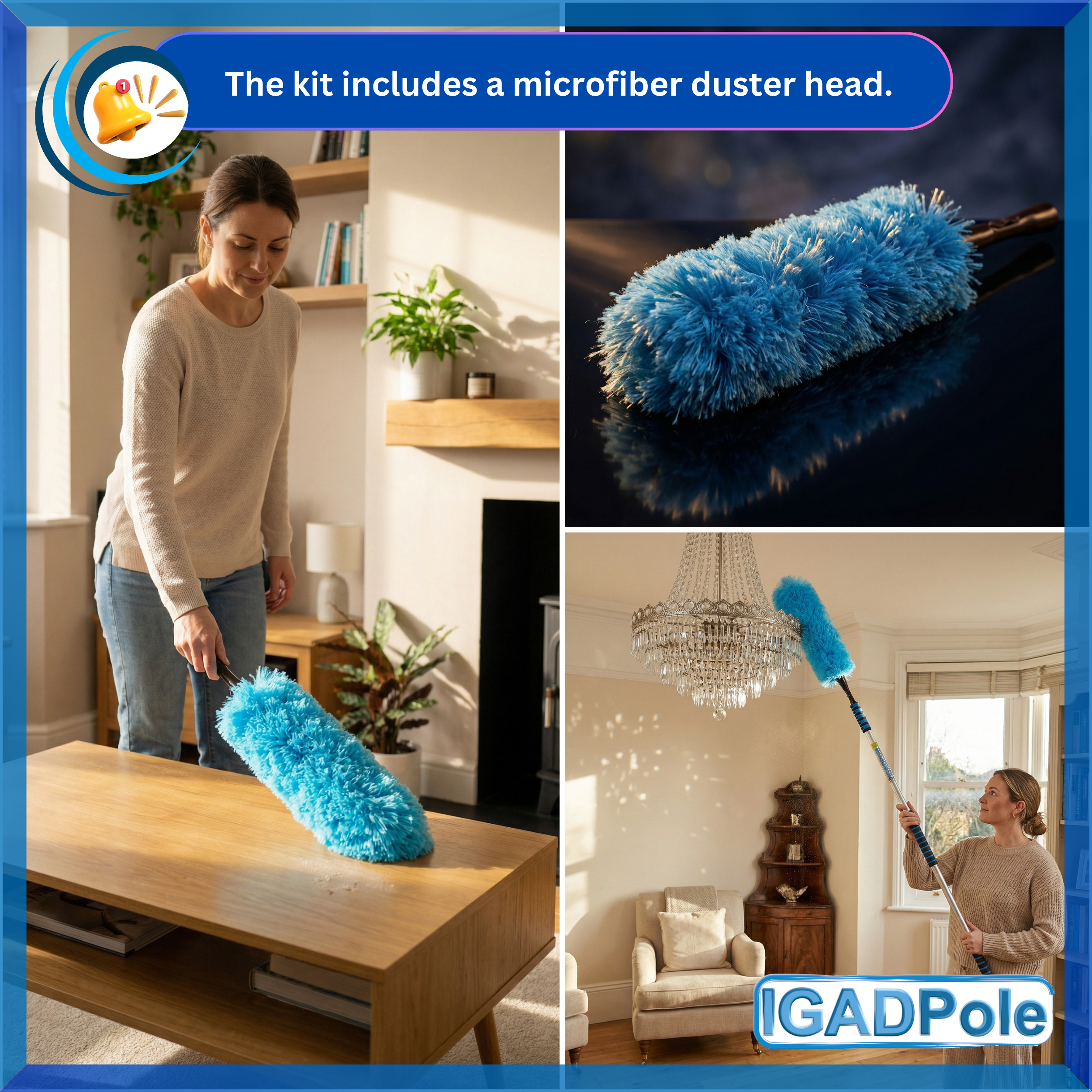 IGADPOLE Microfiber Duster