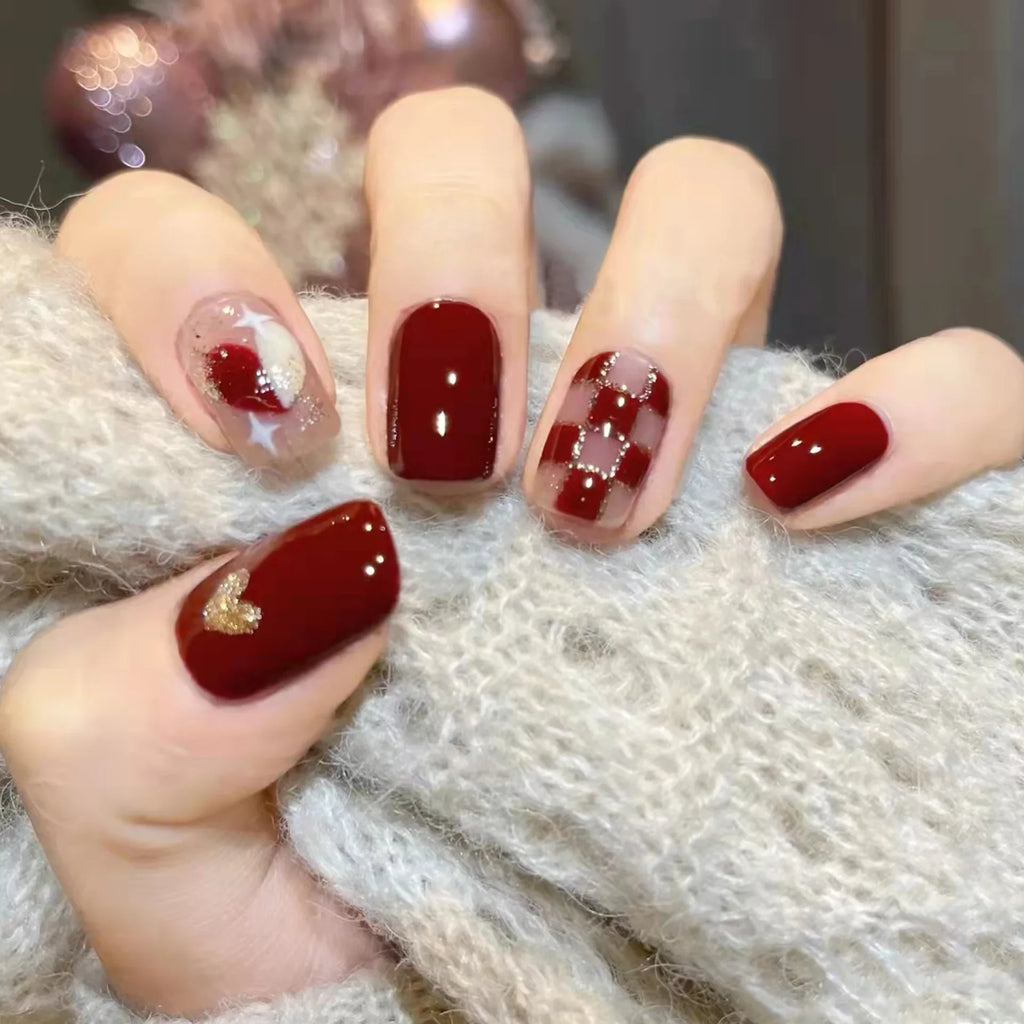 Medium Long Acrylic Fake Nails