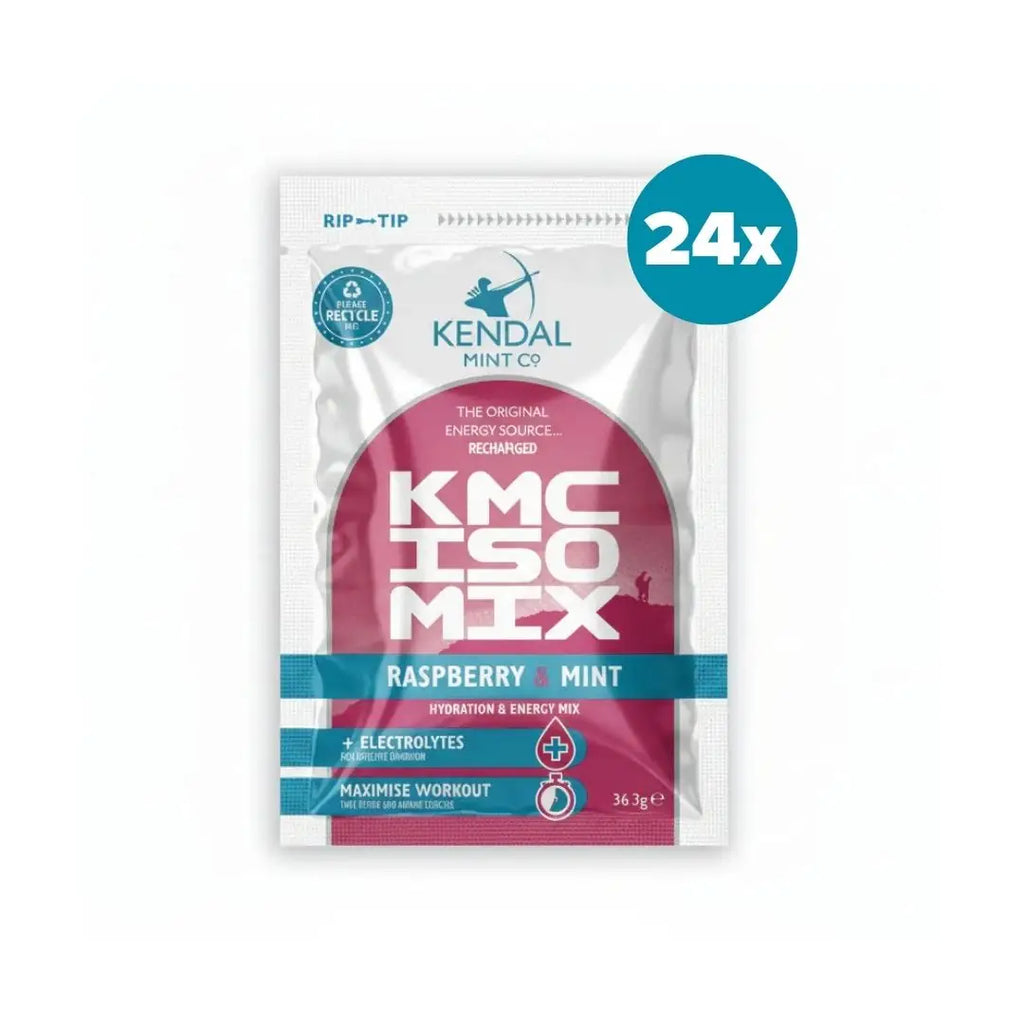 KMC ISO MIX +Electrolytes +Dual-Charge Carbs - Raspberry Mint 24 x 37g