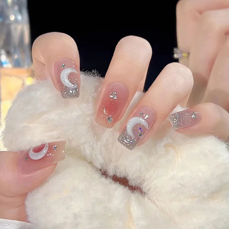 Medium Long Acrylic Fake Nails
