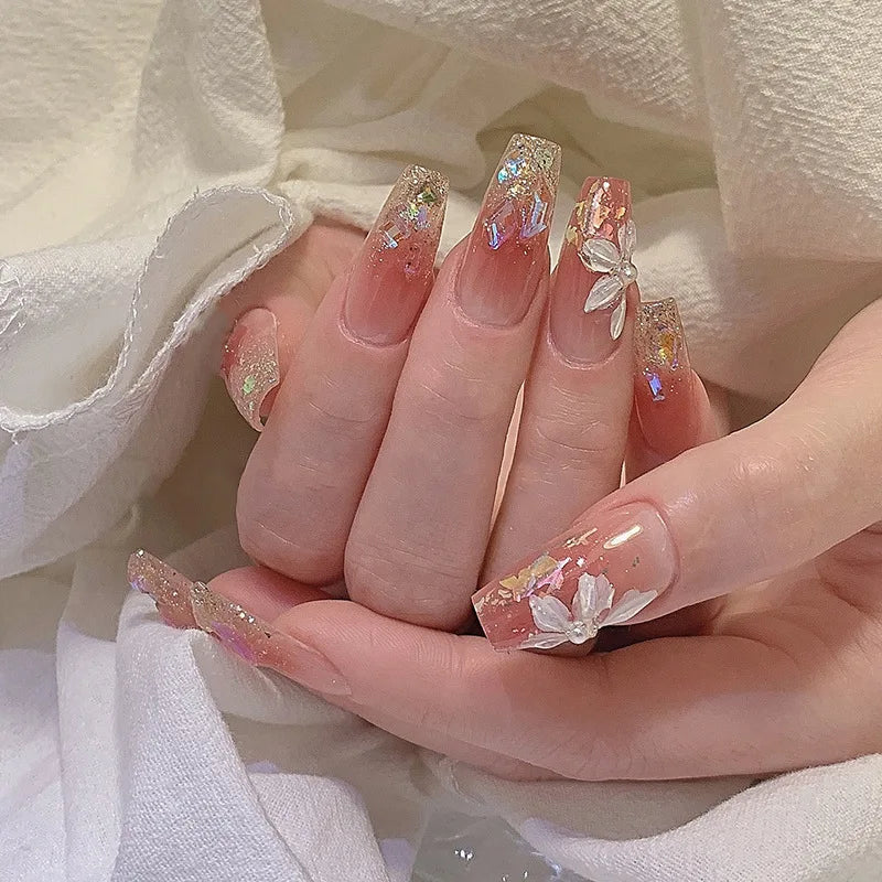 Medium Long Acrylic Fake Nails