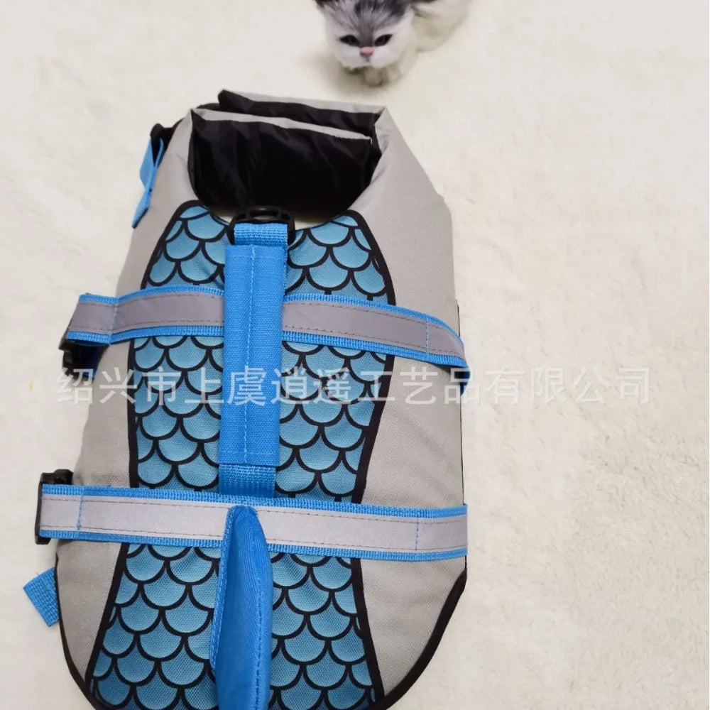 Shark Dog Life Jacket Enhanced Buoyancy Vest