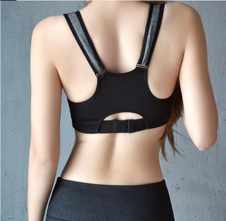 7 Color Fitness Yoga Push Up Sports Bra Women Gym Running Padded Tank Top Athletic Vest Underwear Shockproof Zipper Sports Bra, Size:S (Orange)