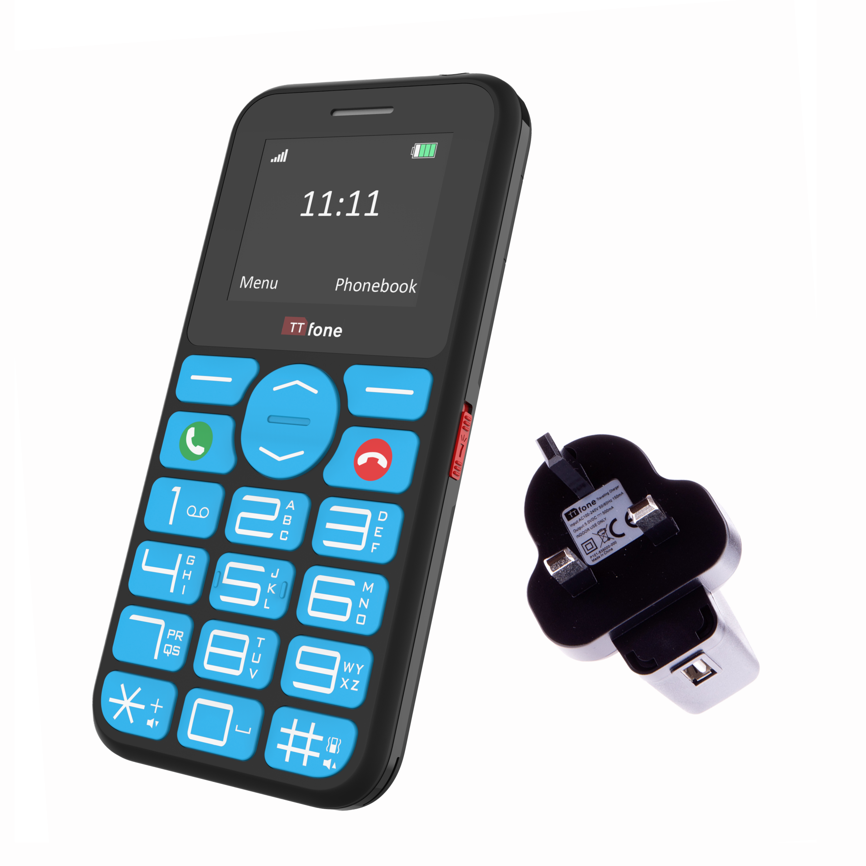 TTfone TT190 with Mains Charger Giffgaff SIM Network