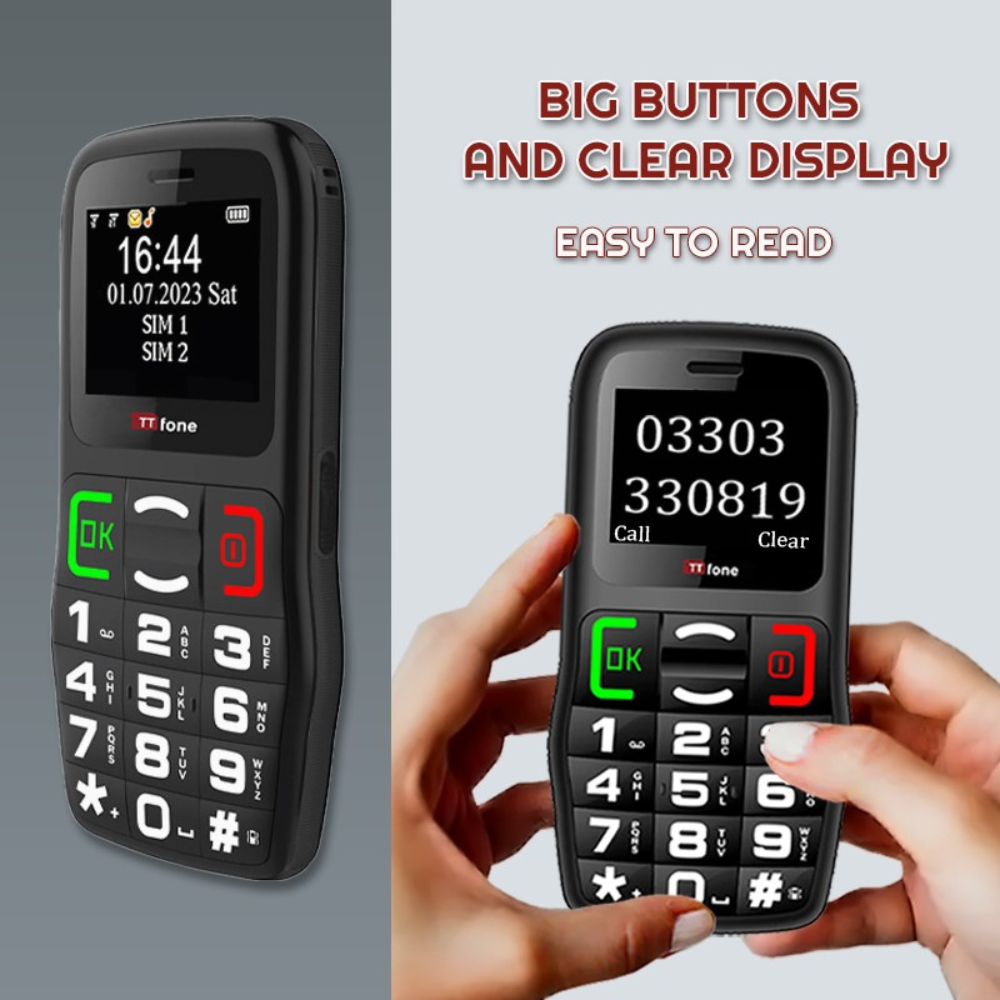 TTfone TT220 Big Button Mobile with Dock Charger