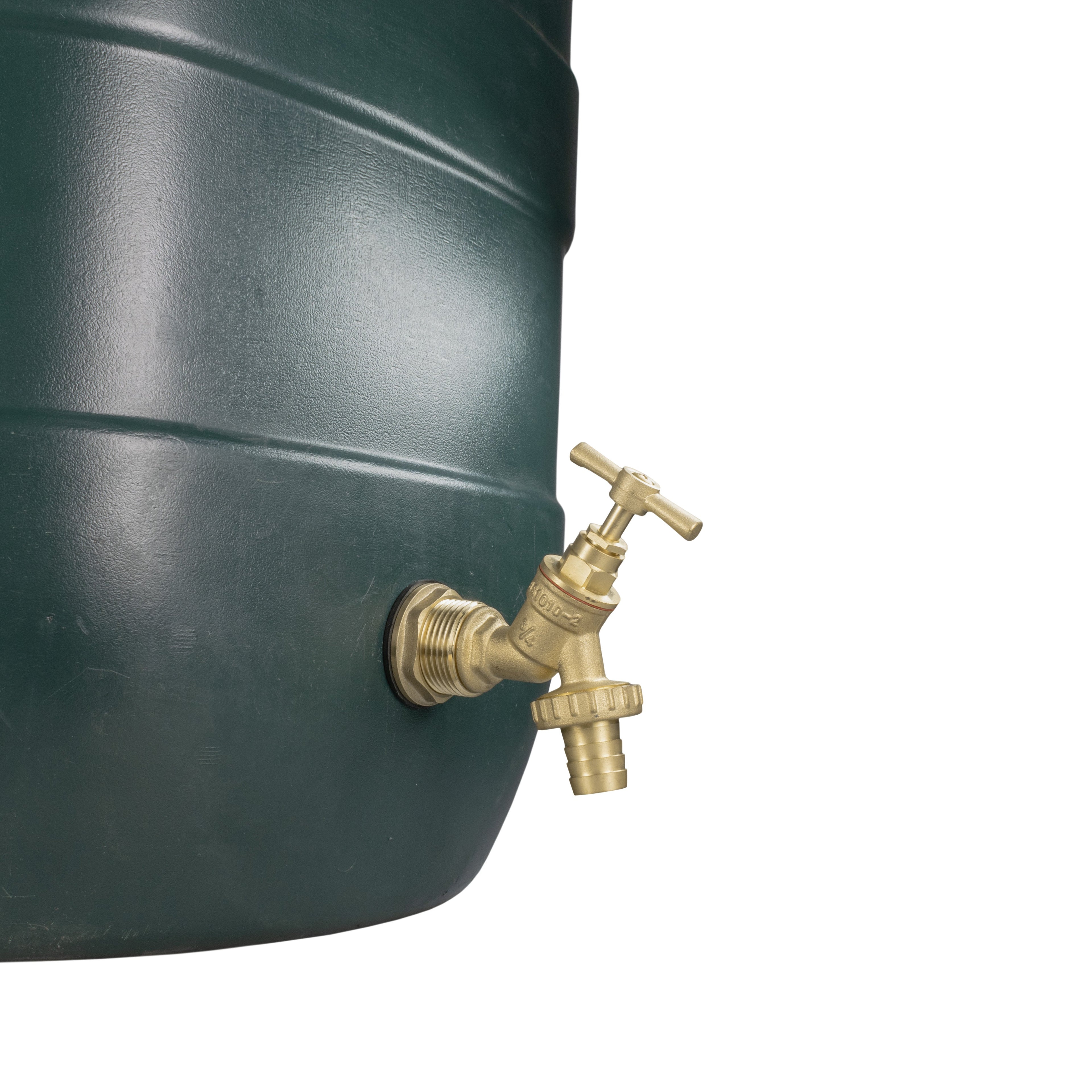 Water Butt Brass Kit 1in with Brass Barbed Tap Lawn Sprinkler Hose Connector Set