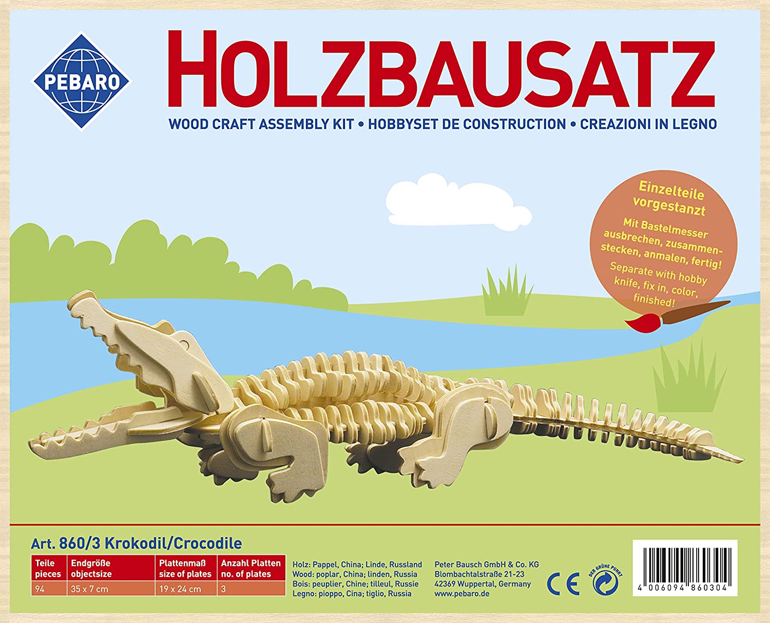 Crocodile Wood Construction Set