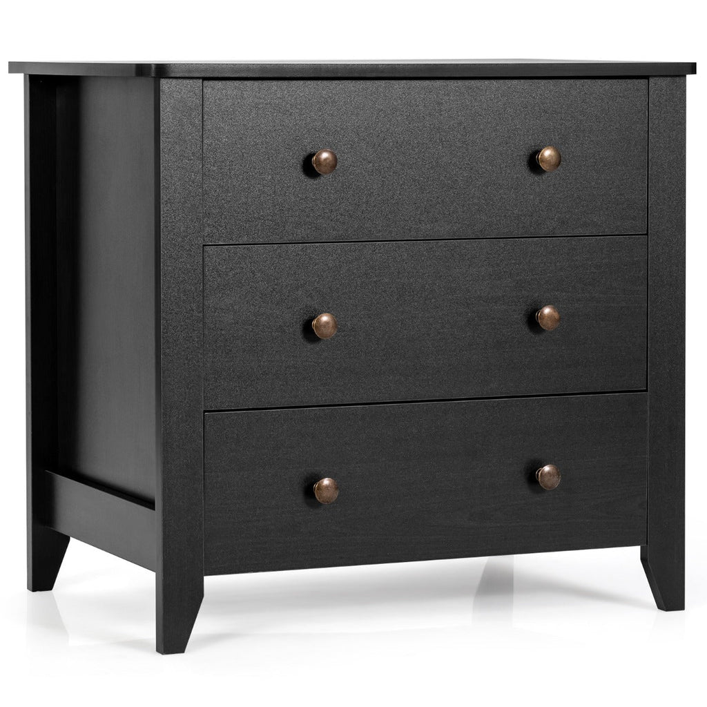 NNECW 3 Chest of Drawers Nightstand for Bedroom