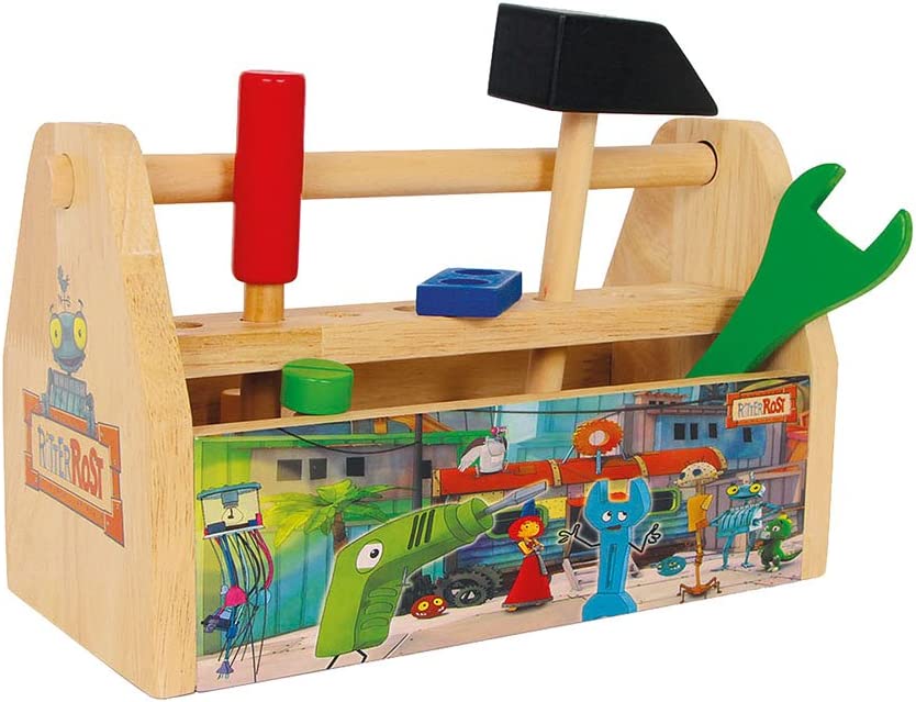 RitterRost Wooden Pre School Tool Box (German Packaging)