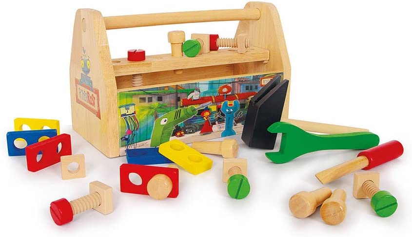 RitterRost Wooden Pre School Tool Box (German Packaging)